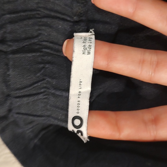 Linen wide leg high rise pants - Picture 4 of 5